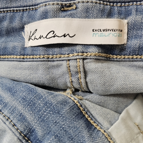 KanCan Lightwash Denim Overall Dress Skirt In M - Picture 7 of 8